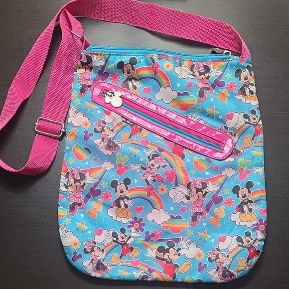 Disney Handbags - Vintage Disney Parks Exclusive Official Mickey & Minnie Colorful Tote Bag